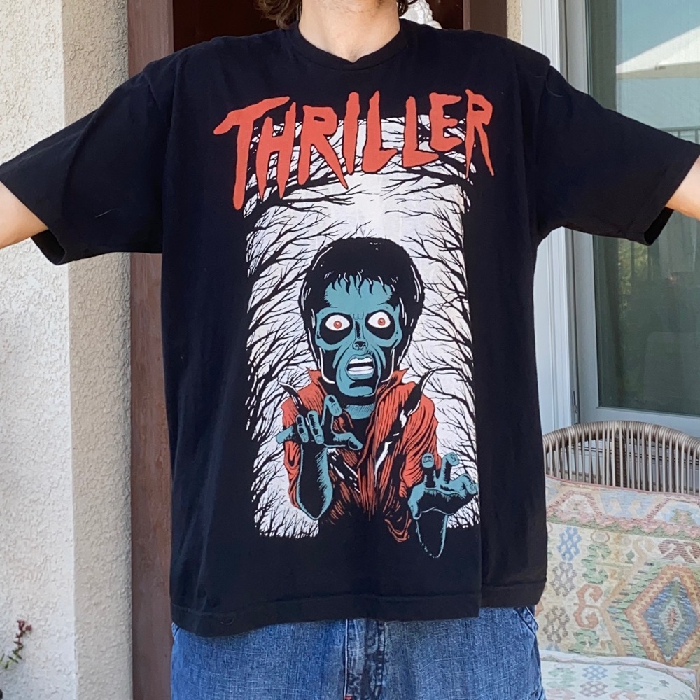 Micheal Jackson Thriller oversized graphic tee